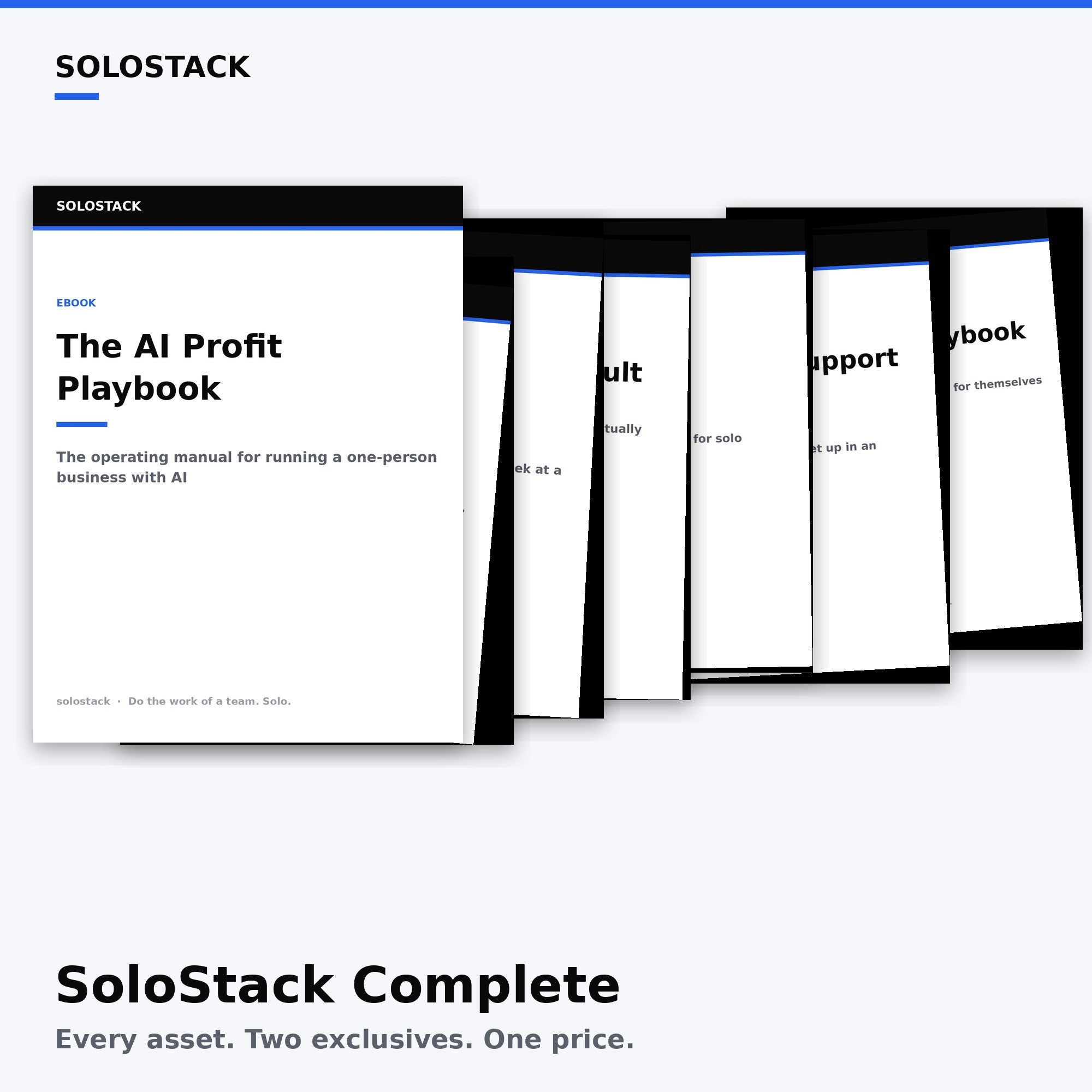 SoloStack Complete — every asset, two exclusives, one price