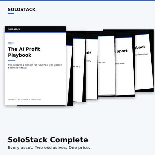 SoloStack Complete — every asset, two exclusives, one price