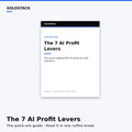 The 7 AI Profit Levers — quick-win guide